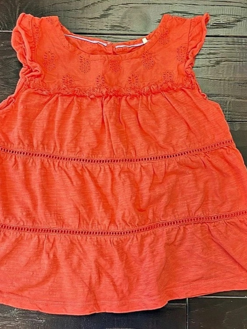 Mini Boden Girls Top in Orange Size 7-8Y